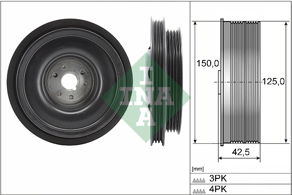 Belt Pulley, crankshaft